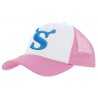 Kids' trucker cap - mod. 3822:White, Polyester, Pink